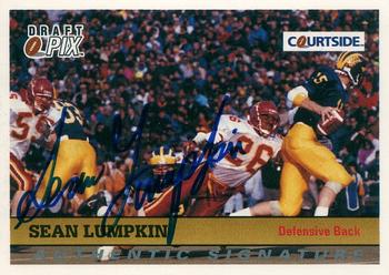 1992 Courtside Draft Pix - Authentic Signatures #24 Sean Lumpkin Front