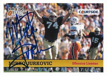 1992 Courtside Draft Pix - Authentic Signatures #76 Mirko Jurkovic Front