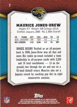 2011 Topps Rising Rookies #7 Maurice Jones-Drew Back