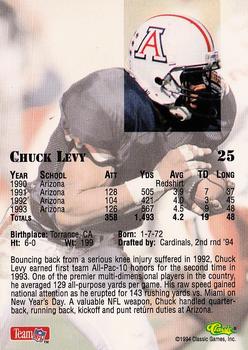 1994 Classic NFL Draft - Gold #25 Chuck Levy Back