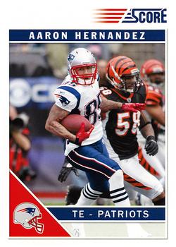 2011 Score #168 Aaron Hernandez Front