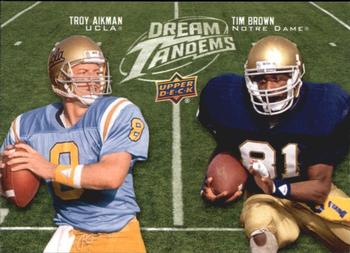 2011 Upper Deck - Dream Tandems #DT-1 Tim Brown / Troy Aikman Front