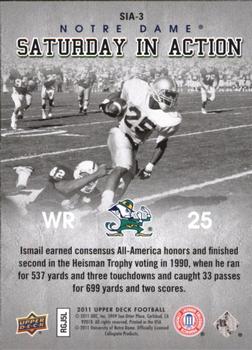 2011 Upper Deck - Saturday in Action #SIA-3 Raghib Ismail Back