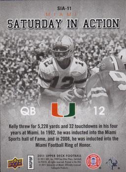 2011 Upper Deck - Saturday in Action #SIA-11 Jim Kelly Back