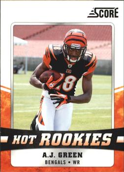 2011 Score - Hot Rookies Glossy #1 A.J. Green Front