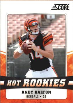 2011 Score - Hot Rookies Glossy #3 Andy Dalton Front