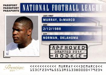 2011 Panini Prestige - NFL Passport #15 DeMarco Murray Front