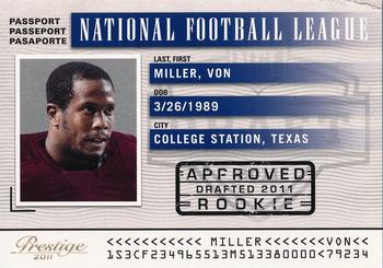 2011 Panini Prestige - NFL Passport #40 Von Miller Front