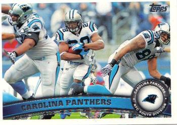 2011 Topps #199 Carolina Panthers Front