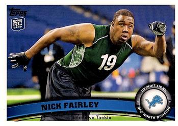 2011 Topps #219 Nick Fairley Front