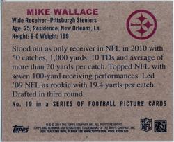 2011 Topps - 1950 Bowman #19 Mike Wallace Back
