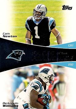 2011 Topps - Faces of the Franchise #FF-NW Cam Newton / DeAngelo Williams Front