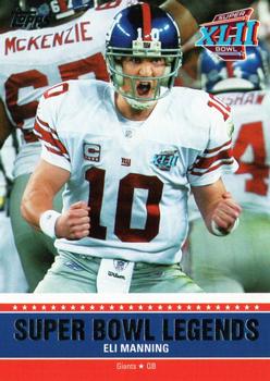 2011 Topps - Super Bowl Legends #SBL-XLII Eli Manning Front