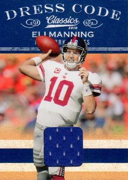 2010 Panini Classics - Dress Code Jerseys #2 Eli Manning Front