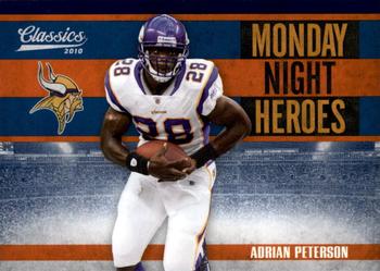 2010 Panini Classics - Monday Night Heroes #25 Adrian Peterson  Front