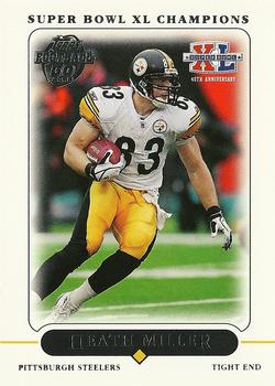 2006 Topps Pittsburgh Steelers Super Bowl XL Champions #3 Heath Miller Front