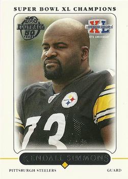 2006 Topps Pittsburgh Steelers Super Bowl XL Champions #19 Kendall Simmons Front