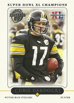 2006 Topps Pittsburgh Steelers Super Bowl XL Champions #27 Chris Gardocki Front