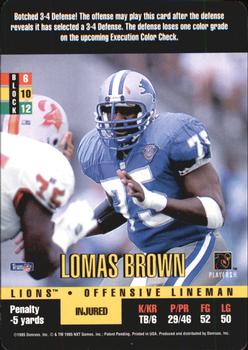 1995 Donruss Red Zone #NNO Lomas Brown Front