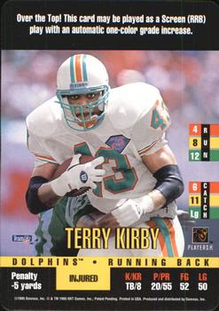1995 Donruss Red Zone #NNO Terry Kirby Front