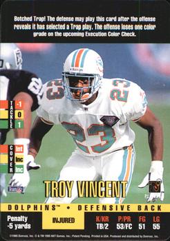 1995 Donruss Red Zone #NNO Troy Vincent Front