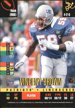 1995 Donruss Red Zone #NNO Vincent Brown Front