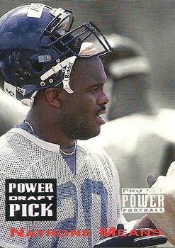 1993 Pro Set Power - Draft Picks #PDP24 Natrone Means Front