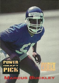 1993 Pro Set Power - Draft Picks Gold #PDP19 Marcus Buckley Front