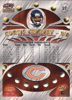 1997 Pacific Revolution - Copper #27 Curtis Conway Back