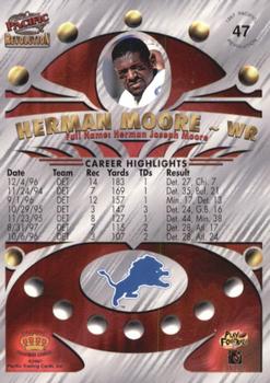 1997 Pacific Revolution - Copper #47 Herman Moore Back