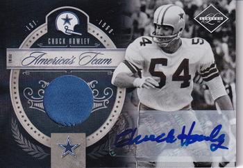 2010 Panini Limited - America's Team Threads Autographs Prime #4 Chuck Howley Front