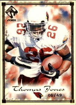 2001 Pacific Private Stock - Gold Framed #2 Thomas Jones Front