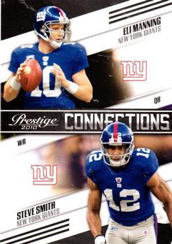 2010 Panini Prestige - Connections #6 Eli Manning / Steve Smith Front