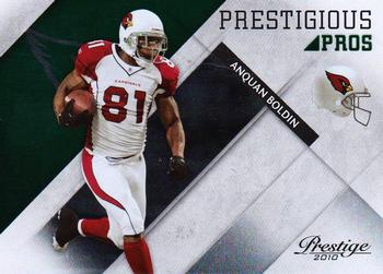 2010 Panini Prestige - Prestigious Pros Green #1 Anquan Boldin  Front