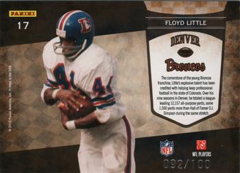 2010 Playoff Contenders - Legendary Contenders Gold #17 Floyd Little  Back