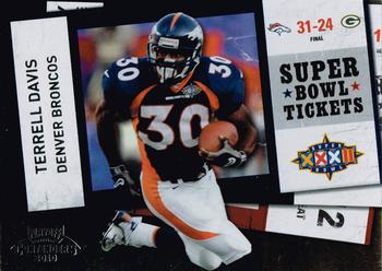 2010 Playoff Contenders - Super Bowl Ticket #59 Terrell Davis  Front
