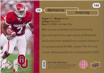 2011 SP Authentic #146 DeMarco Murray Back