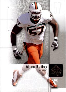 2011 SP Authentic #25 Allen Bailey Front