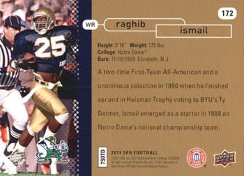 2011 SP Authentic #172 Raghib Ismail Back