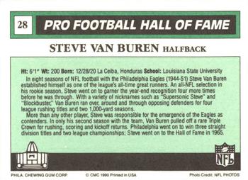 1990 Swell Greats #28 Steve Van Buren Back