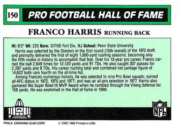 1990 Swell Greats #150 Franco Harris Back