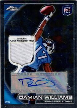 2010 Topps Chrome - Rookie Autographs Patch #C172 Damian Williams  Front