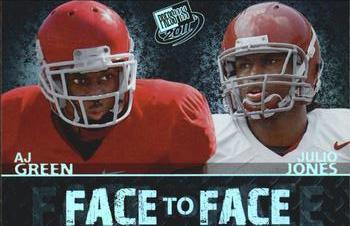 2011 Press Pass - Face to Face #FF-2 A.J. Green / Julio Jones Front