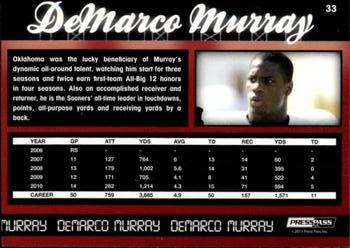 2011 Press Pass - Reflectors #33 DeMarco Murray Back