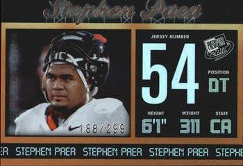 2011 Press Pass - Reflectors #34 Stephen Paea Front