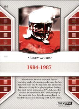 2011 Press Pass Legends - Gold #64 Ickey Woods Back