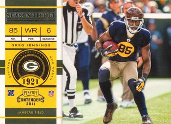 2011 Playoff Contenders #72 Greg Jennings Front