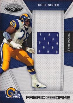 2010 Panini Certified - Fabric of the Game #68 Jackie Slater Front