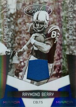 2010 Panini Certified - Mirror Blue Materials #166 Raymond Berry Front
