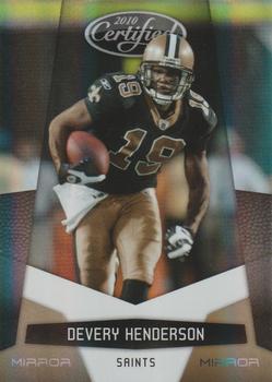 2010 Panini Certified - Mirror Gold #92 Devery Henderson  Front
